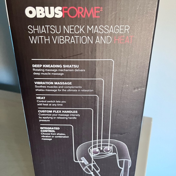 OBUS FORME Shiatsu Neck Messager NWT - Picture 2 of 3